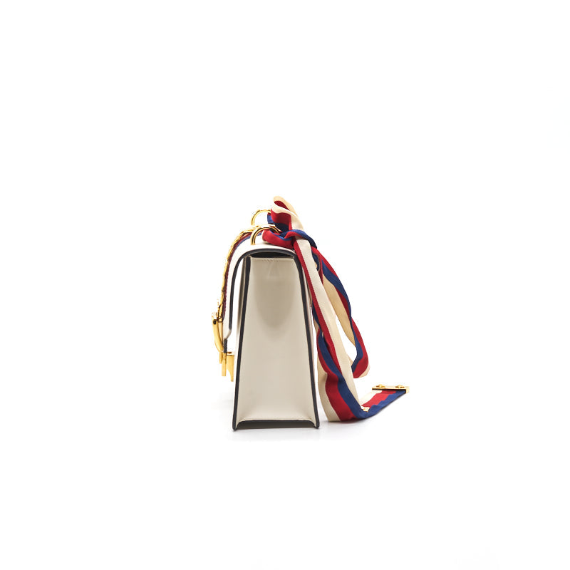 Gucci Sylvie Medium White with Extra Long Strap