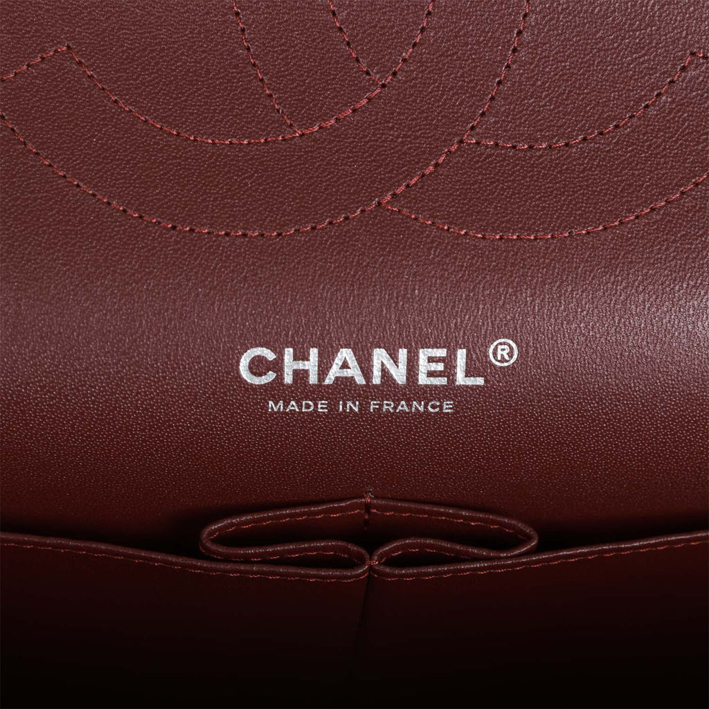 Chanel Jumbo Classic Double Flap Bag Black Caviar Silver Hardware