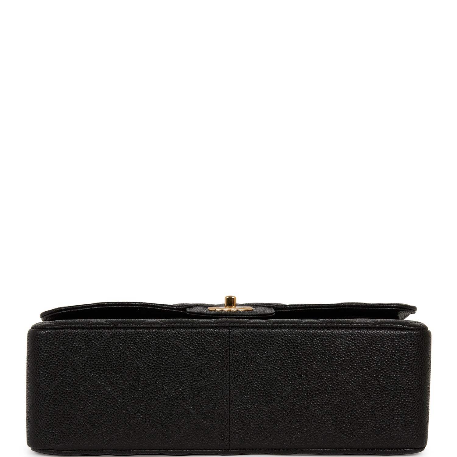 Chanel Jumbo Classic Double Flap Bag Black Caviar Gold Hardware