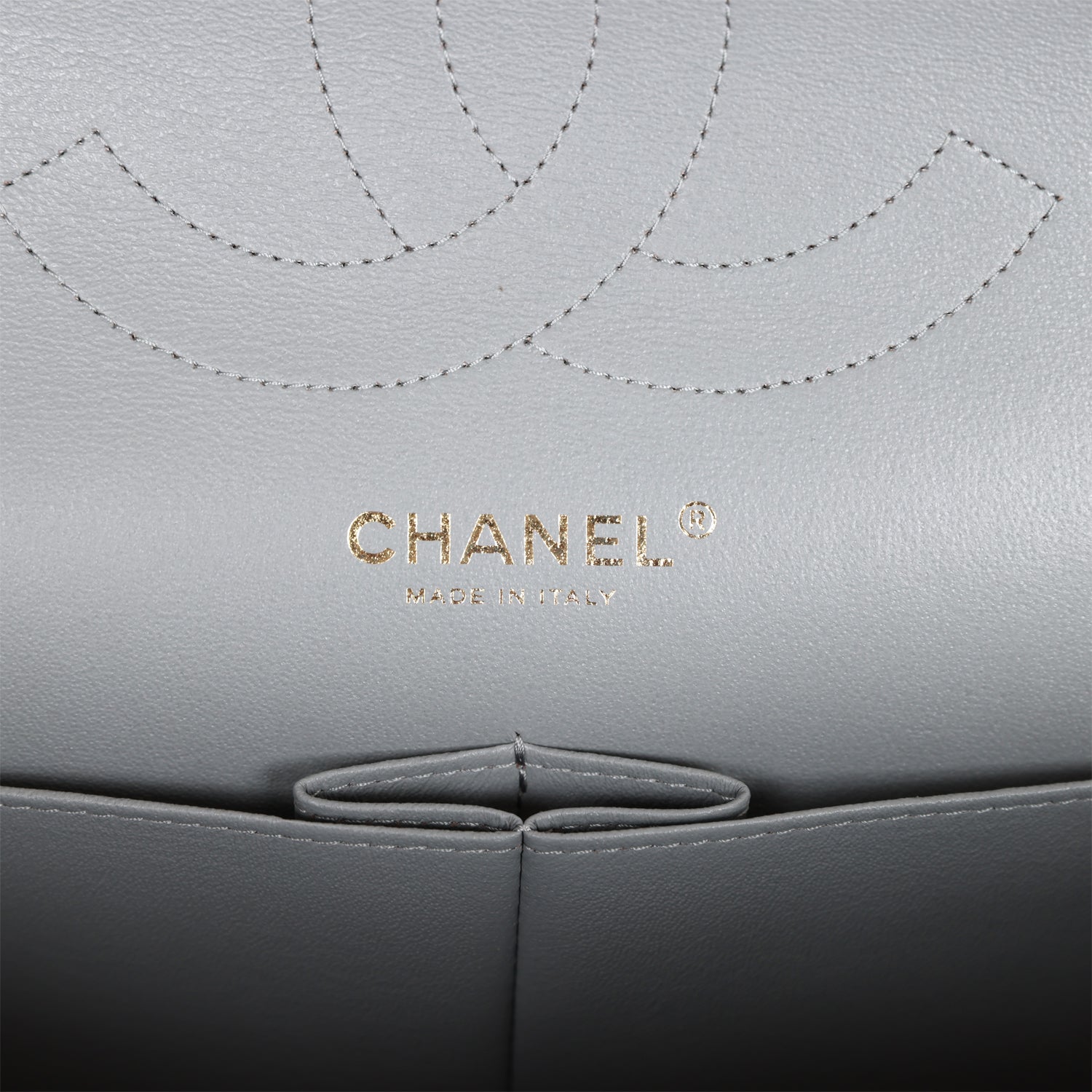 Chanel Jumbo Classic Double Flap Bag Grey Caviar Light Gold Hardware
