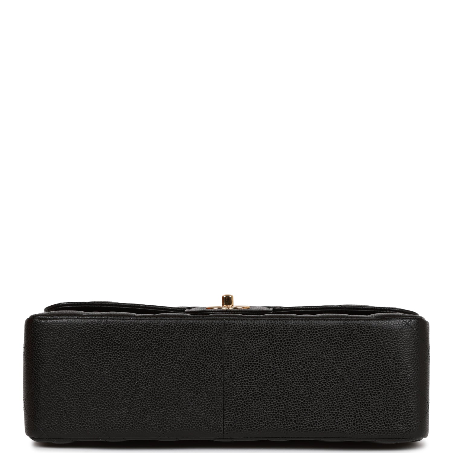 Chanel Jumbo Classic Double Flap Bag Black Caviar Gold Hardware