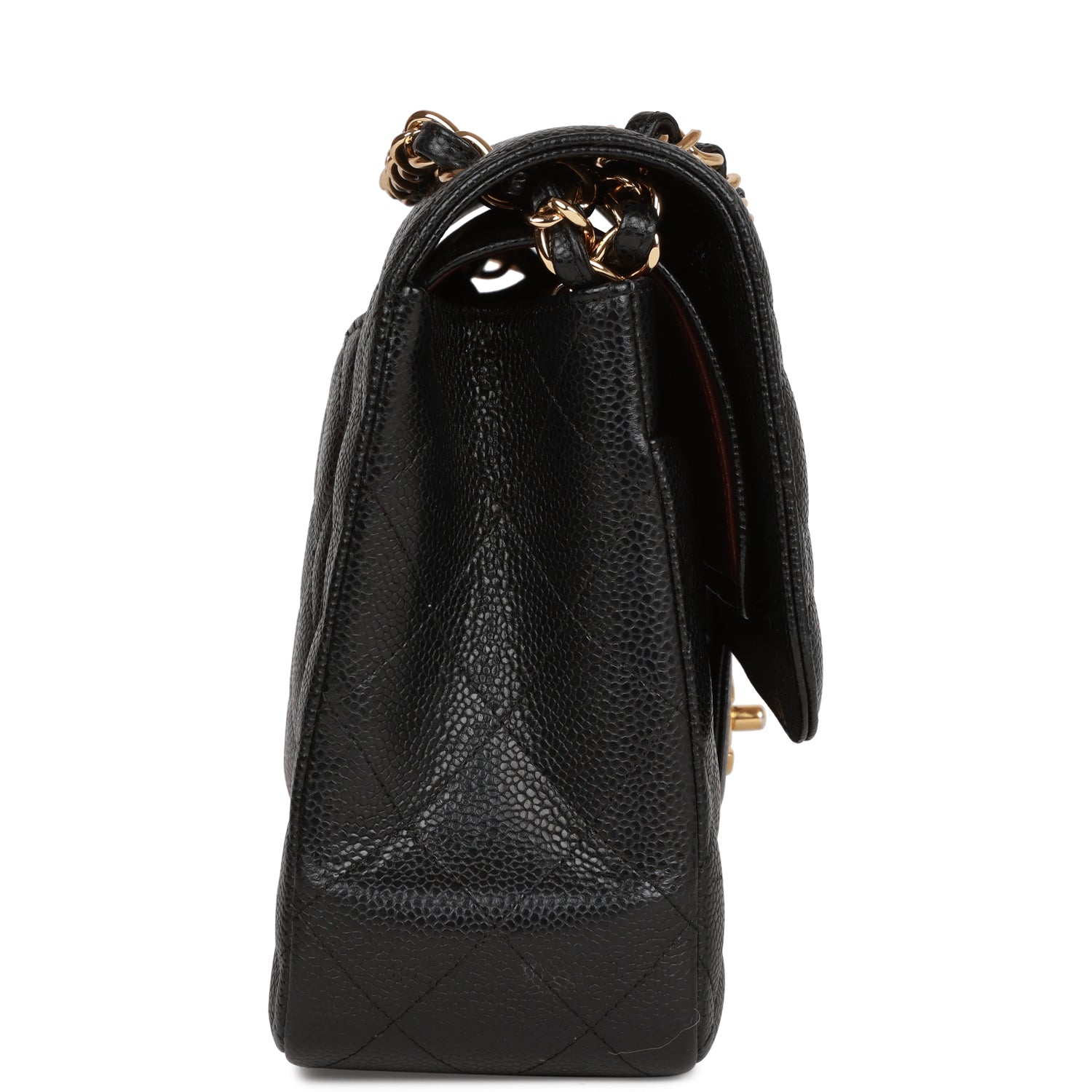 Chanel Jumbo Classic Double Flap Bag Black Caviar Gold Hardware