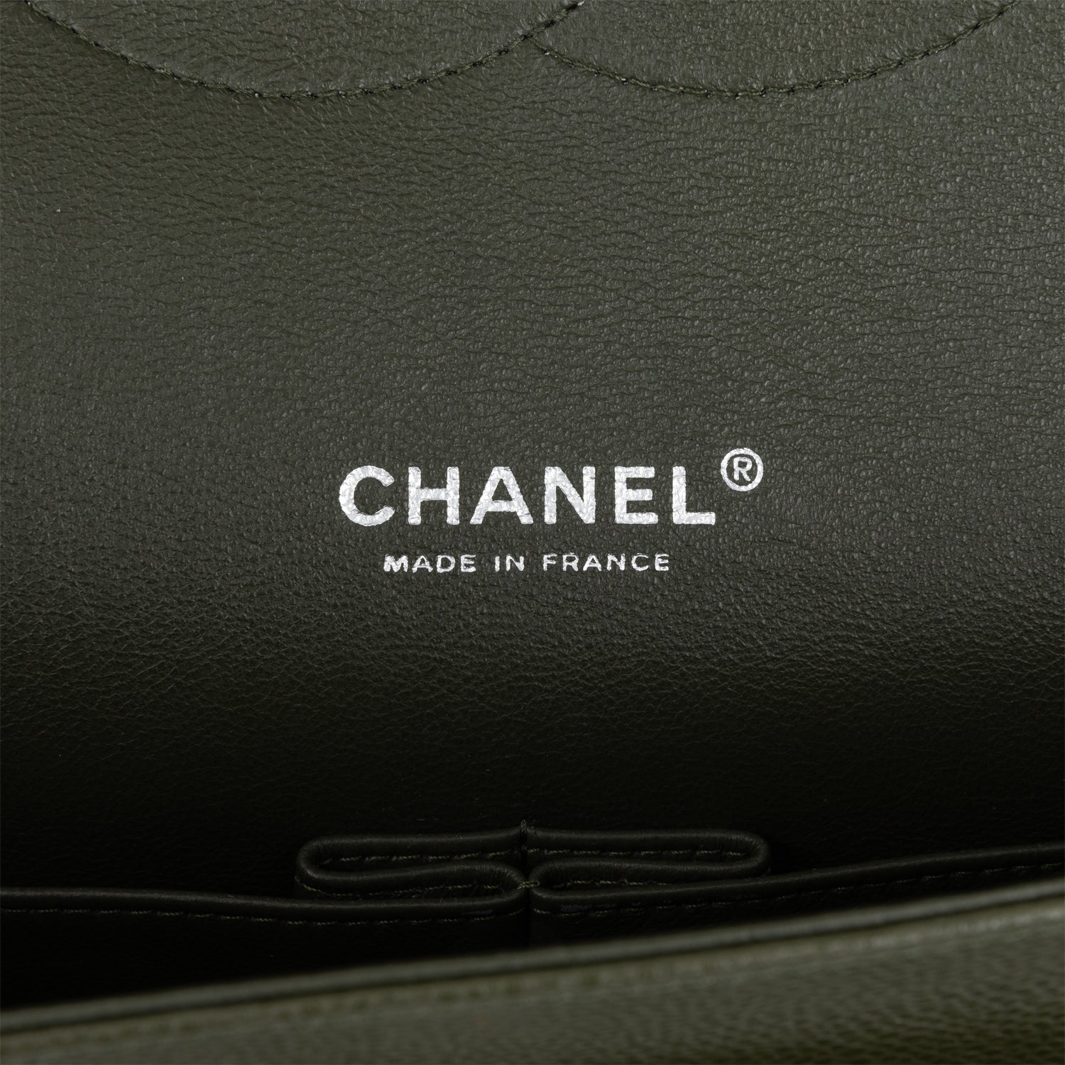 Chanel Maxi Classic Double Flap Bag Dark Green Caviar Silver Hardware
