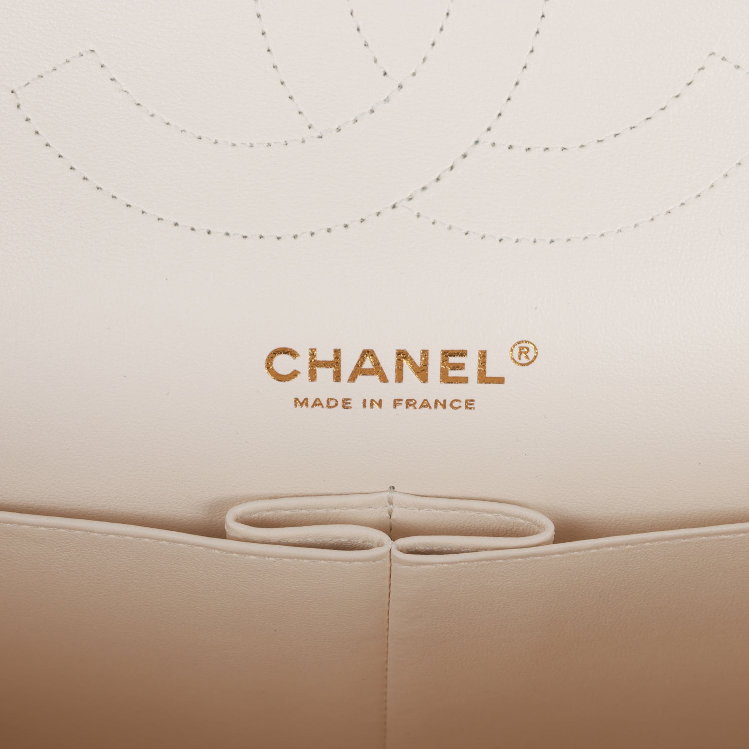Chanel Jumbo Classic Double Flap Bag White Caviar Gold Hardware