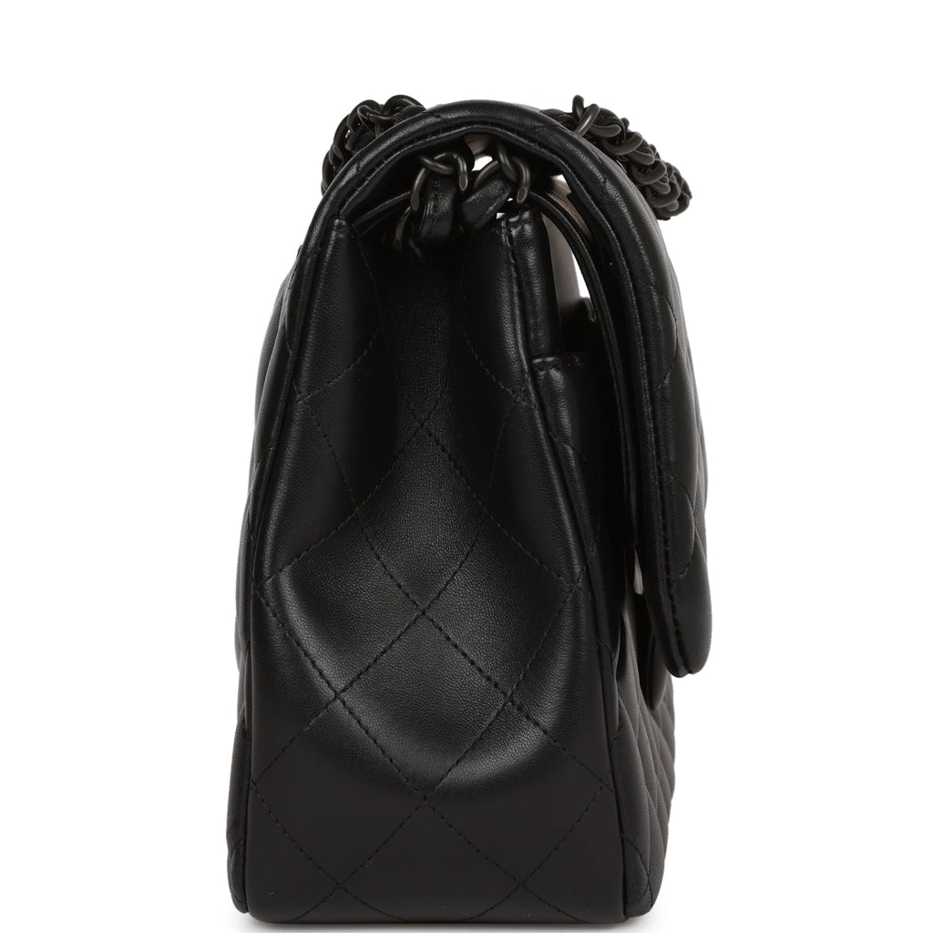 Chanel Jumbo Classic Double Flap Bag SO Black Lambskin Black Hardware