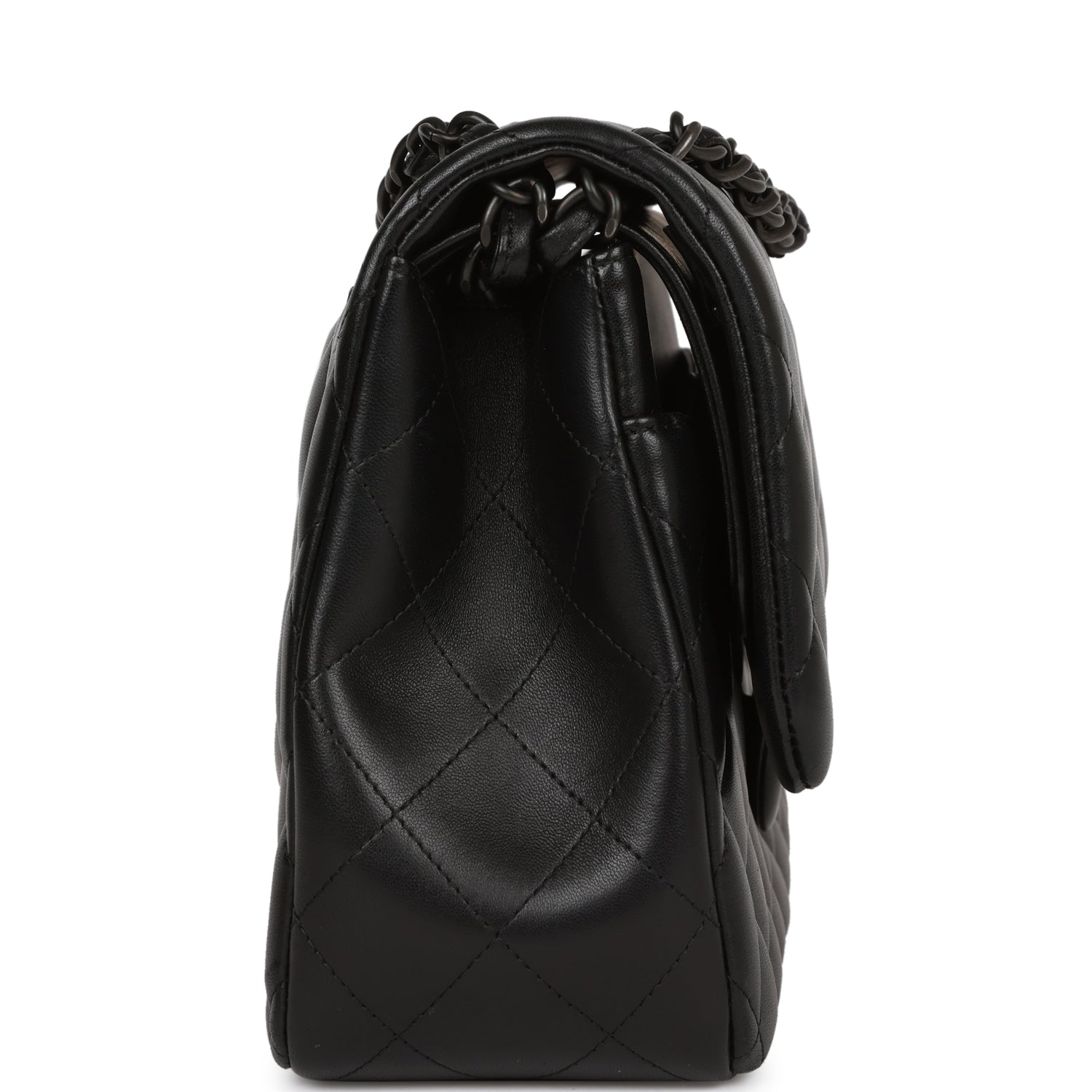 Chanel Jumbo Classic Double Flap Bag SO Black Lambskin Black Hardware