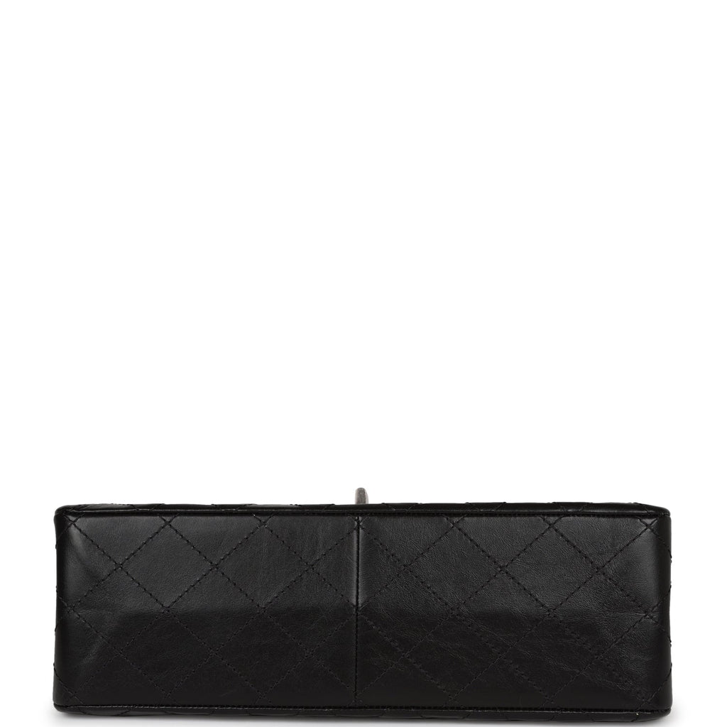 Chanel Jumbo Reissue 227 2.55 Flap Bag Aged Calfskin Ruthenium Hardware