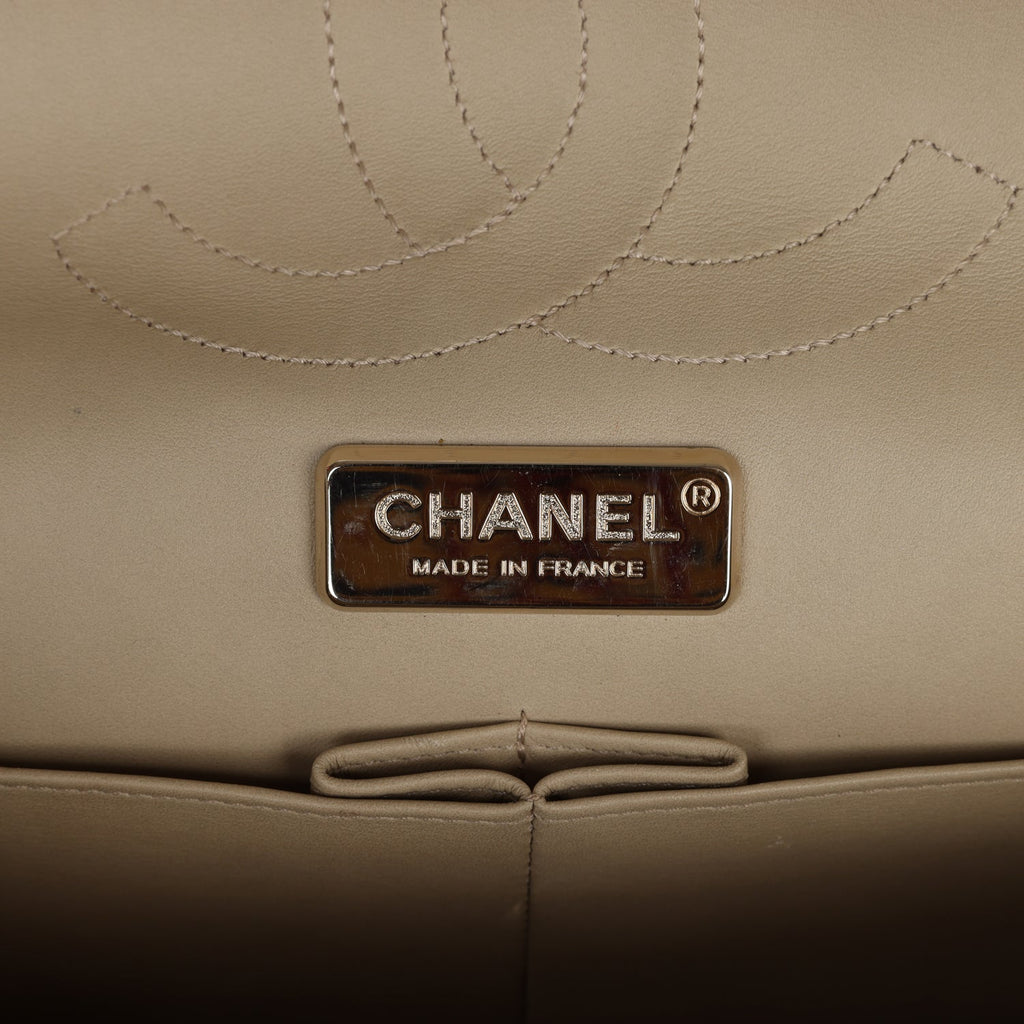Chanel Jumbo Classic Double Flap Gold Metallic Python Gold Hardware