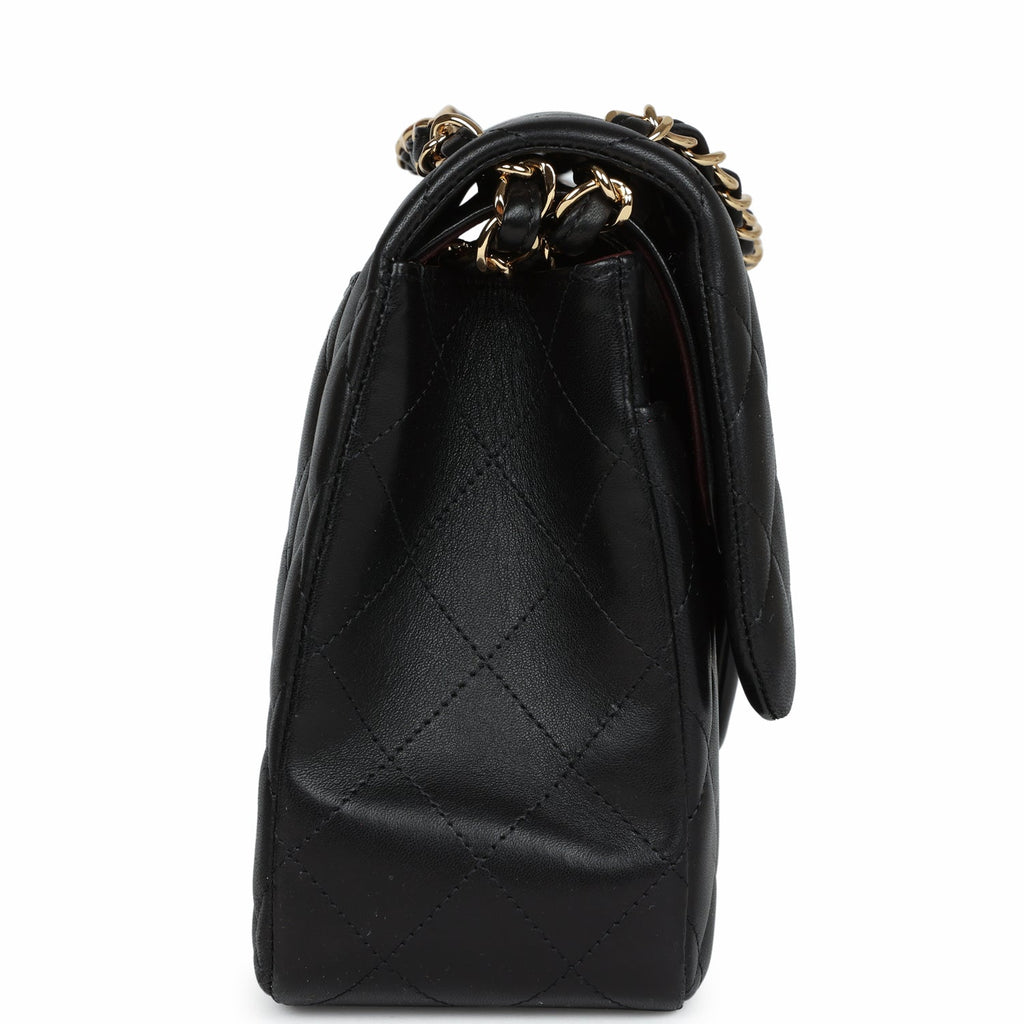 Chanel Jumbo Classic Double Flap Black Lambskin Gold Hardware