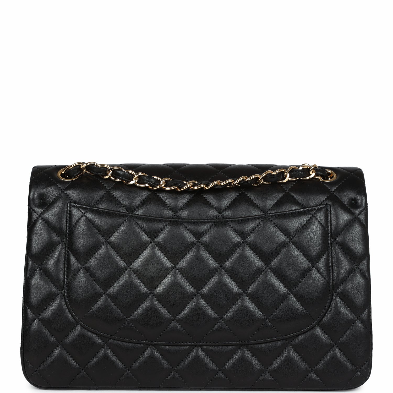 Chanel Jumbo Classic Double Flap Black Lambskin Gold Hardware
