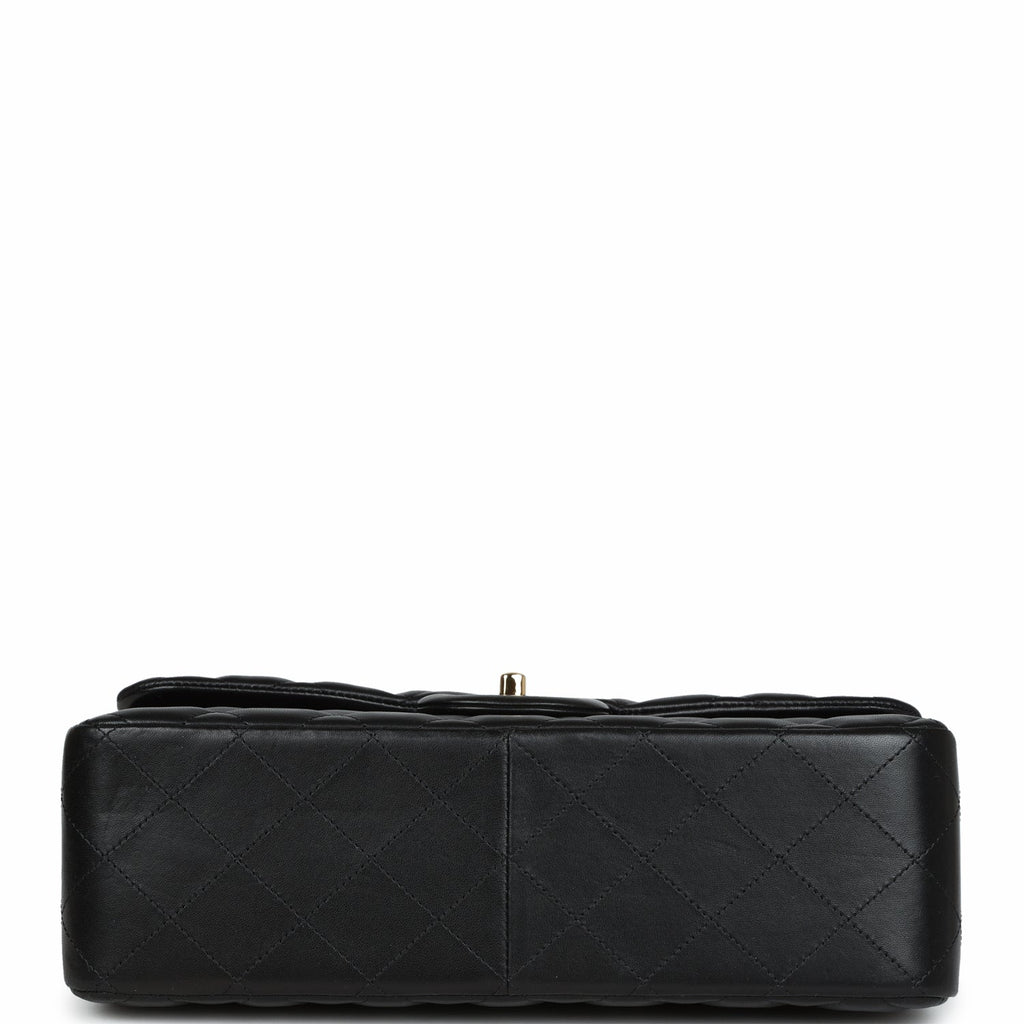 Chanel Jumbo Classic Double Flap Black Lambskin Gold Hardware