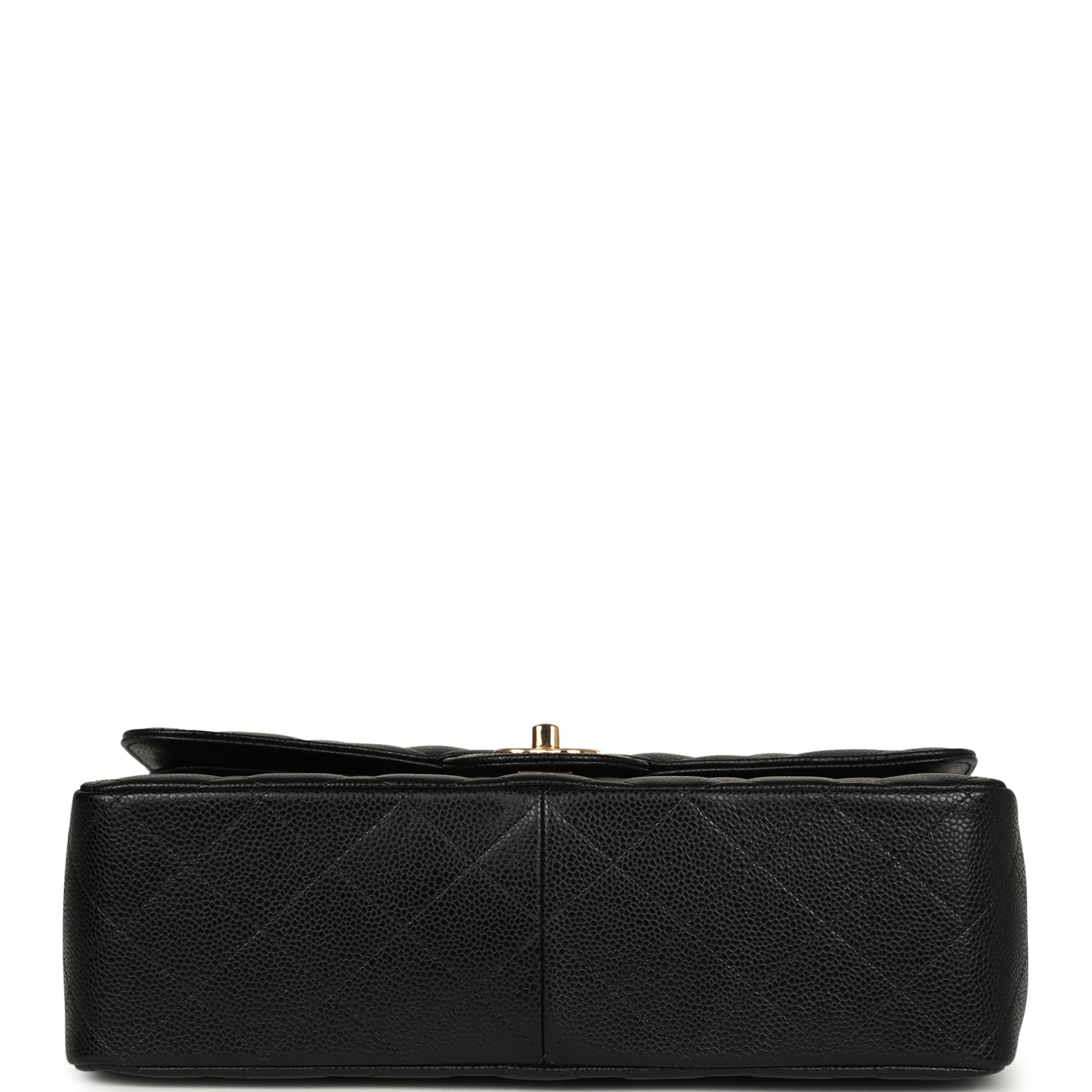 Chanel Jumbo Classic Double Flap Bag Black Caviar Gold Hardware