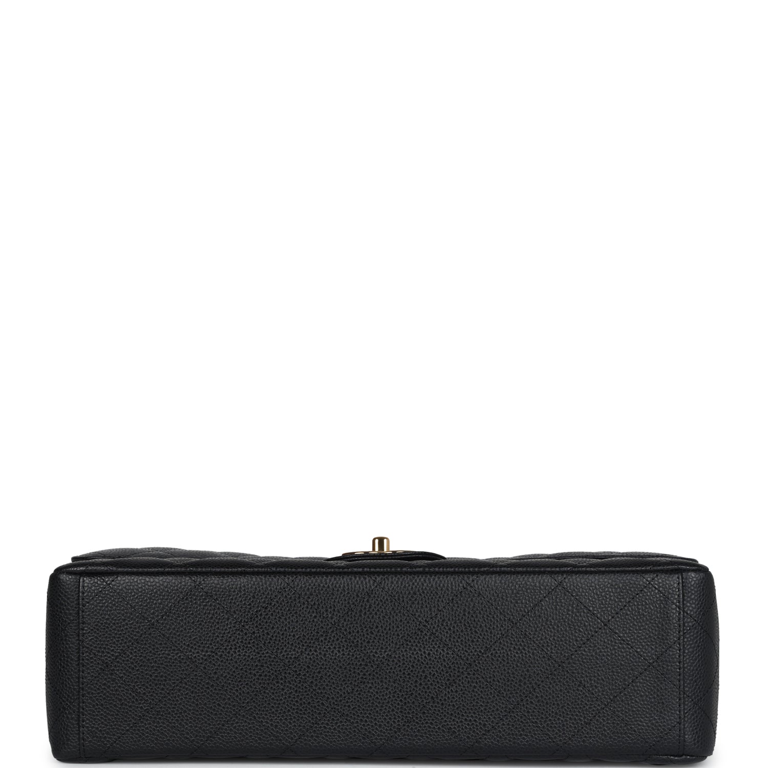 Chanel Maxi Classic Double Flap Bag Black Caviar Gold Hardware