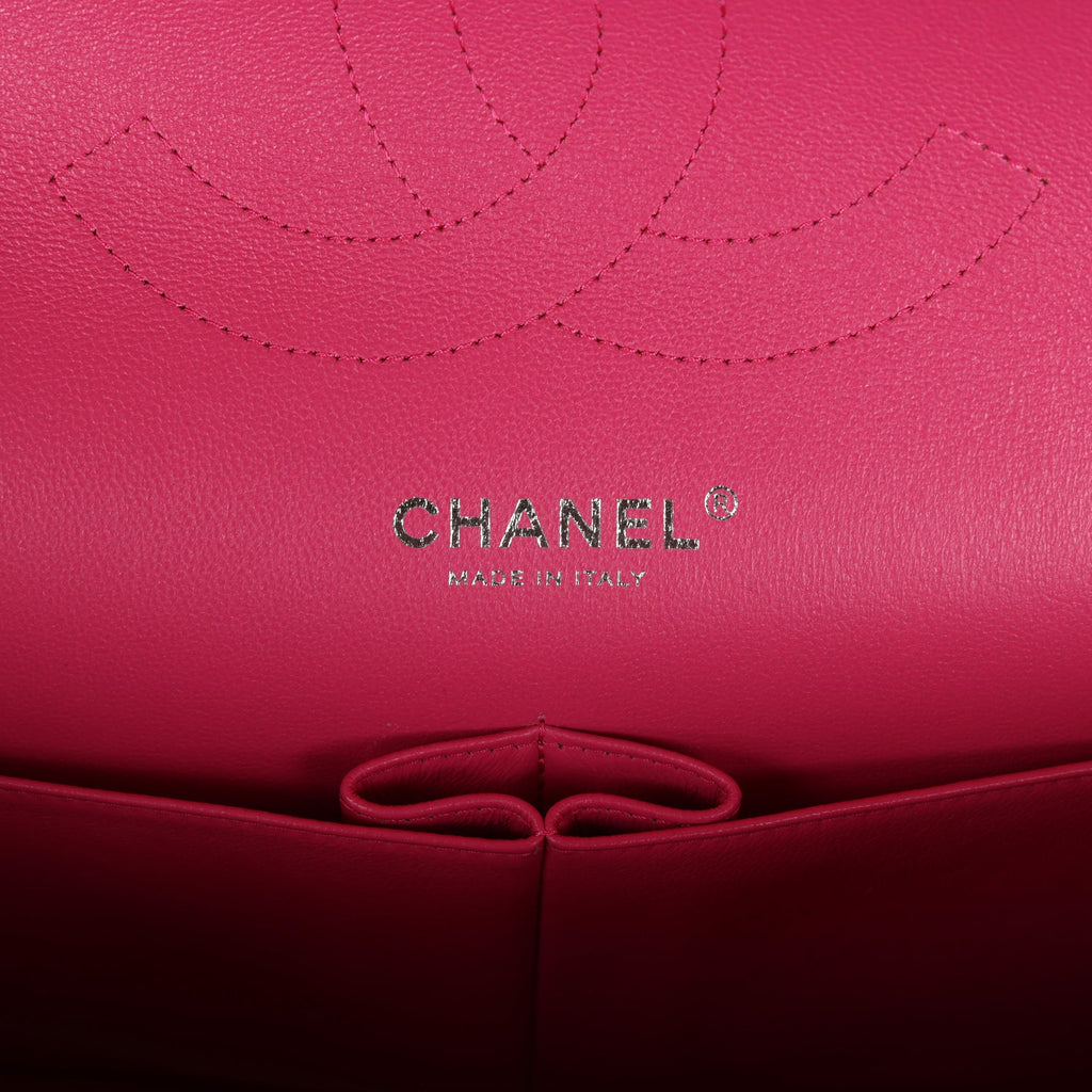 Chanel Jumbo Classic Double Flap Pink Lambskin Silver Hardware