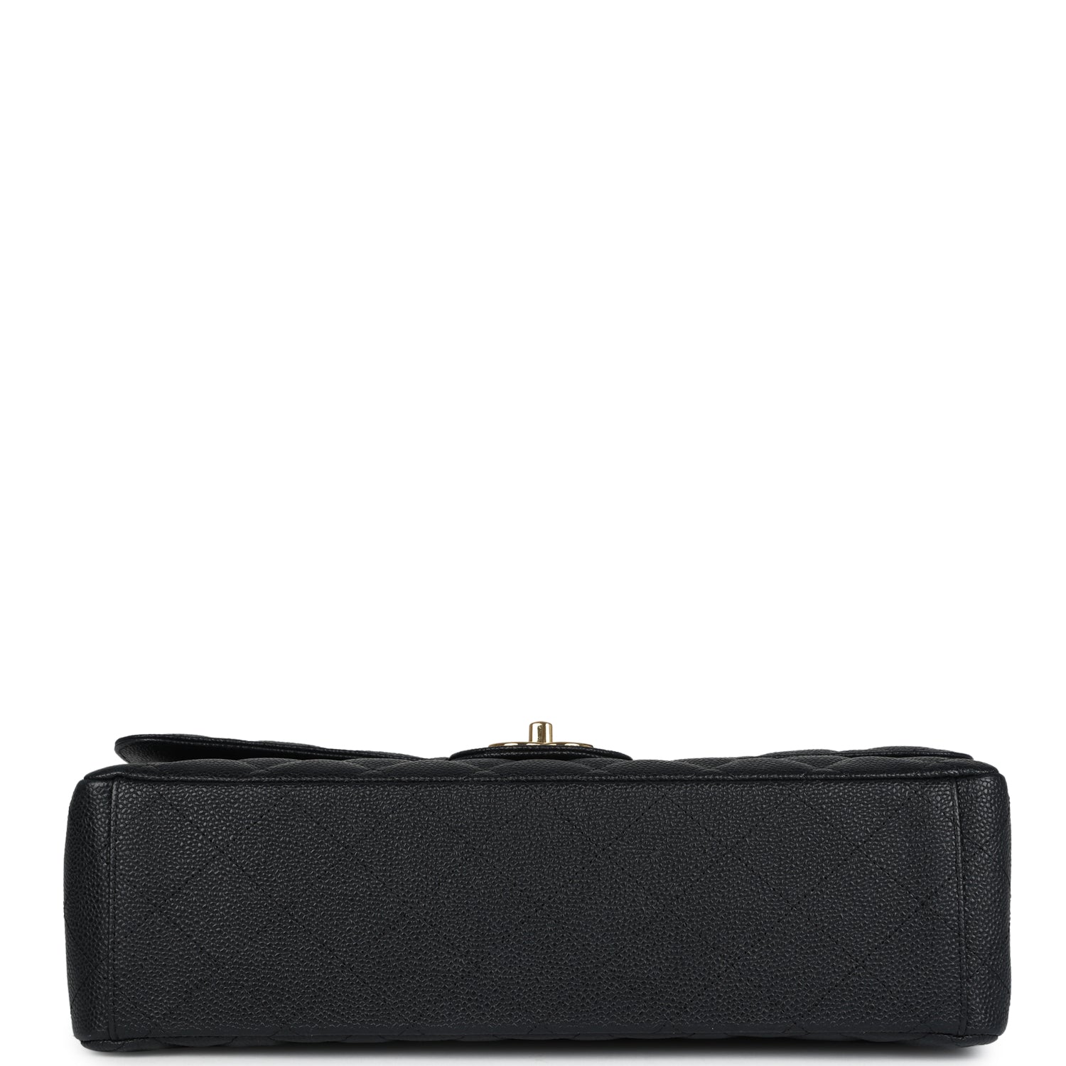 Chanel Maxi Classic Double Flap Bag Black Caviar Gold Hardware