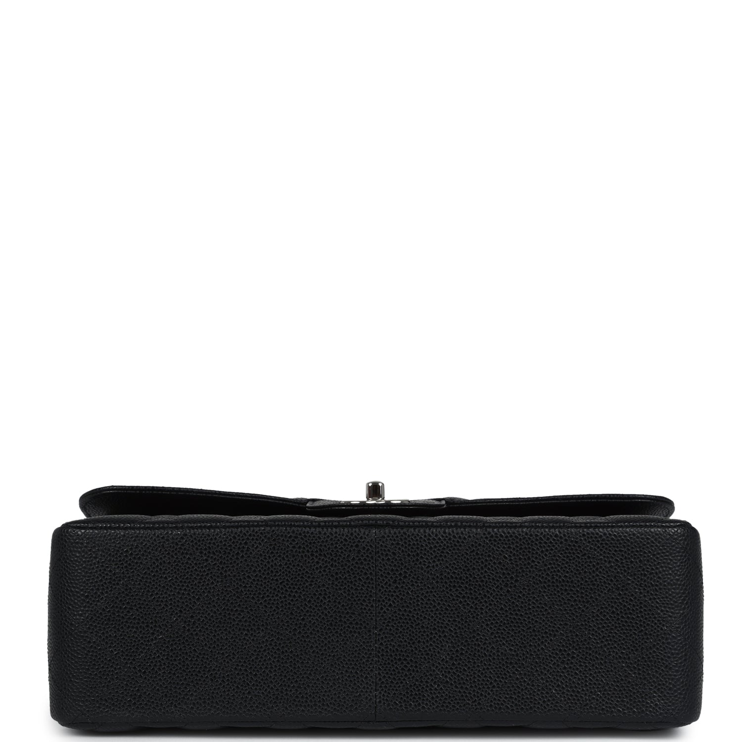 Chanel Jumbo Classic Double Flap Bag Black Caviar Silver Hardware