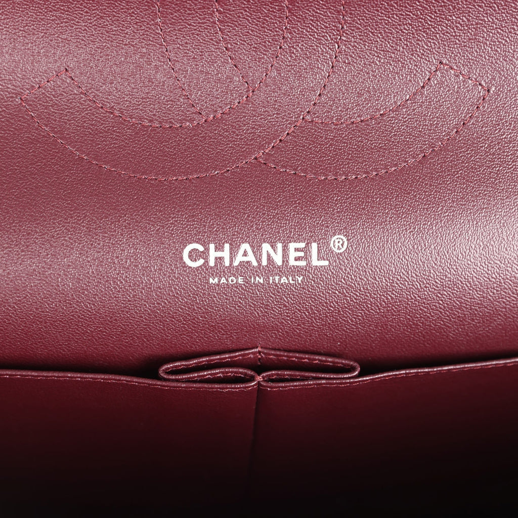 Chanel Jumbo Classic Double Flap Bag Black Caviar Silver Hardware