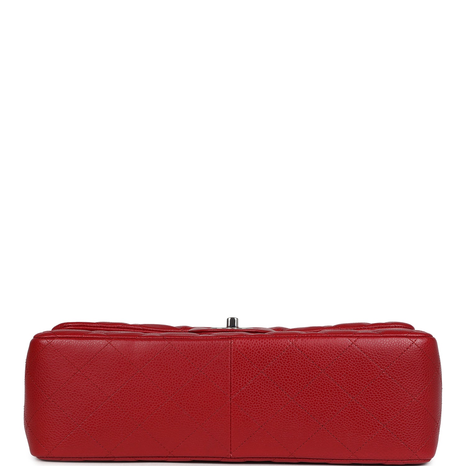Chanel Jumbo Classic Double Flap Red Caviar Silver Hardware