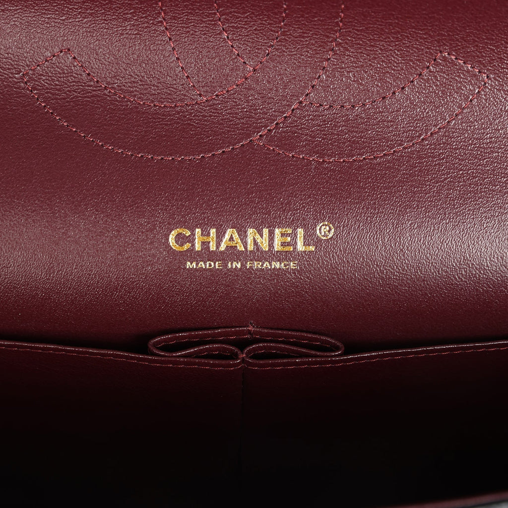 Chanel Jumbo Classic Double Flap Bag Black Caviar Gold Hardware