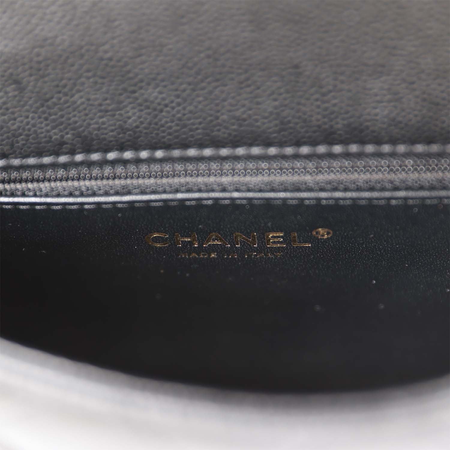 Chanel Sweetheart Crush Mini Rectangular Flap Bag Black Caviar Antique Gold Hardware