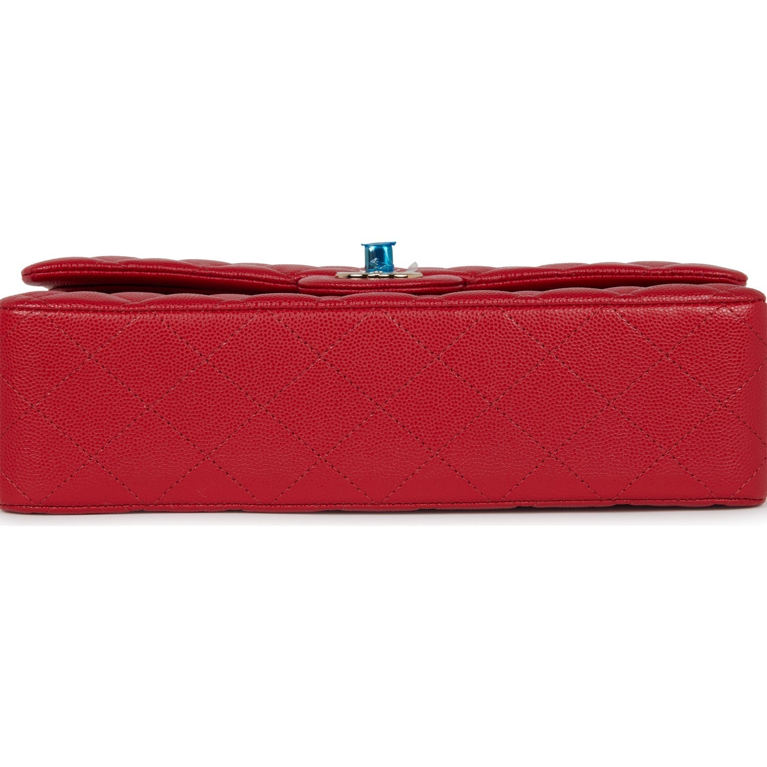 Chanel Medium Classic Double Flap Bag Red Caviar Light Gold Hardware