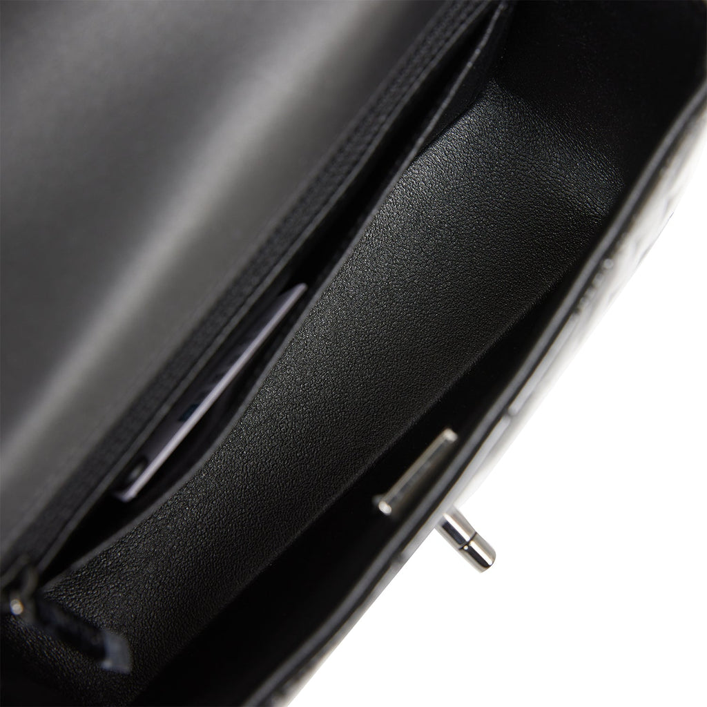 Chanel Mini Rectangular Flap Bag SO Black Patent Black Hardware