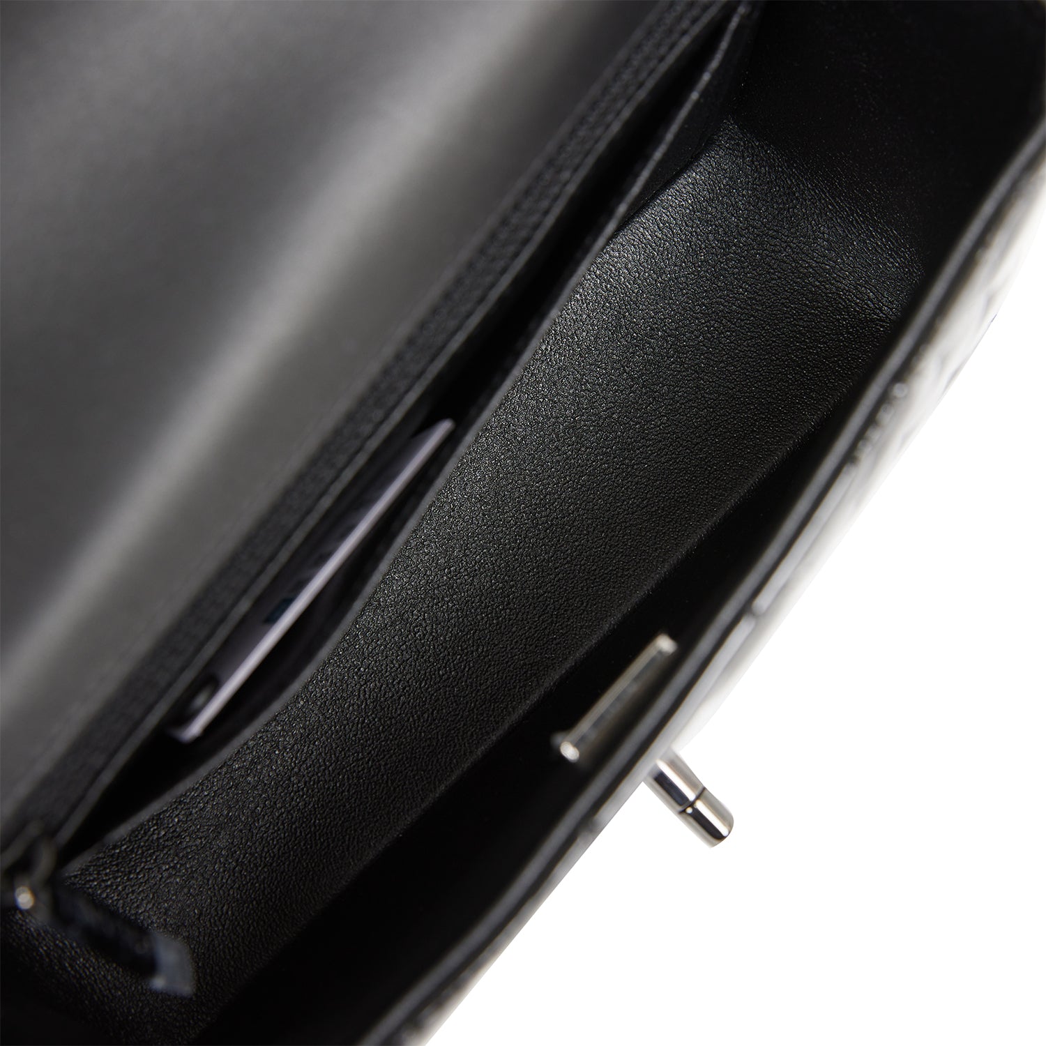 Chanel Mini Rectangular Flap Bag SO Black Patent Black Hardware
