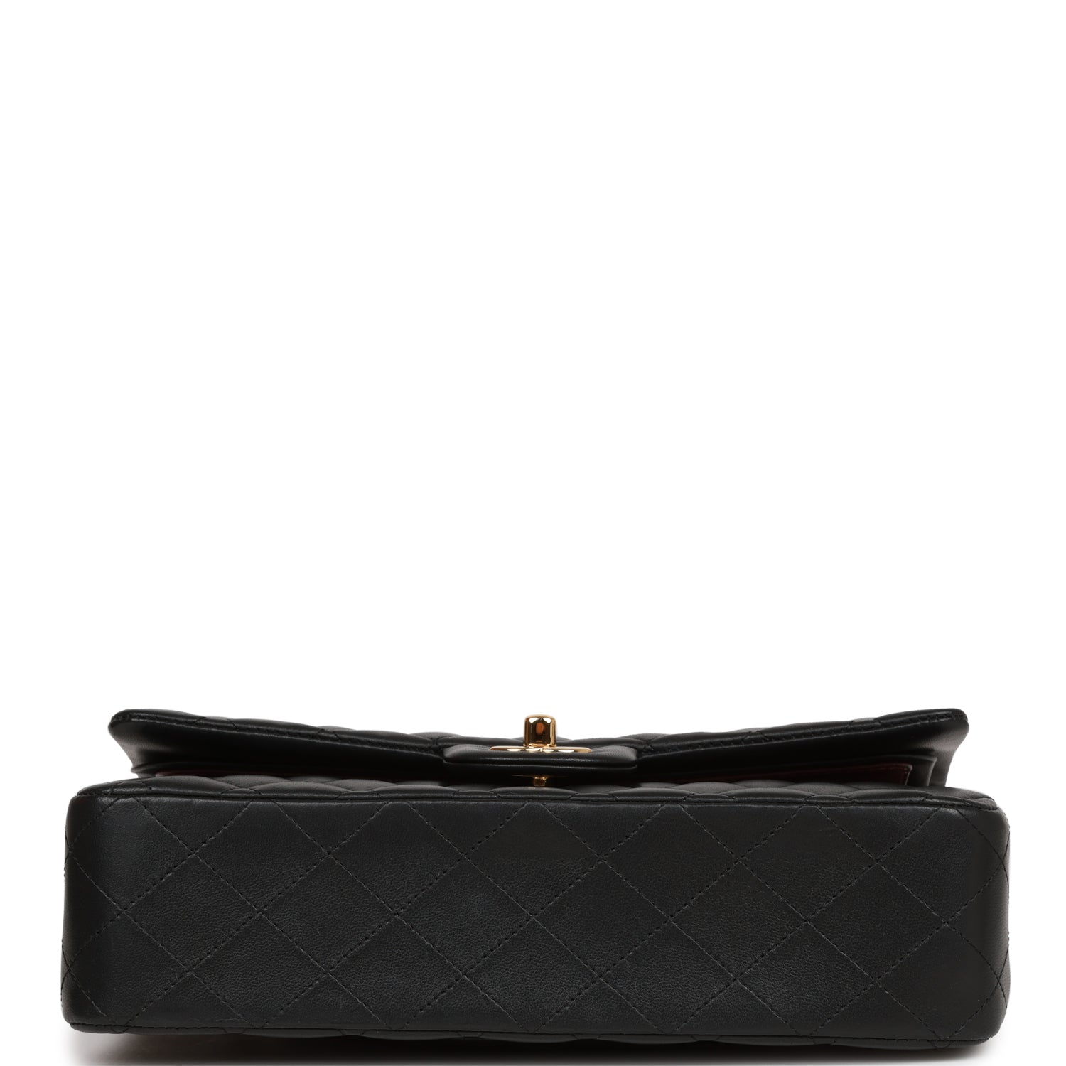 Chanel Medium Classic Double Flap Bag Black Lambskin Gold Hardware