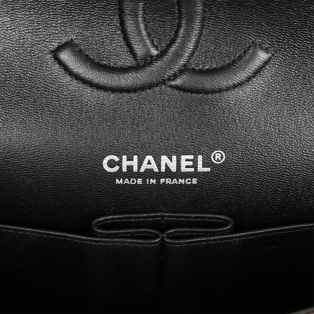 Chanel Medium Classic Double Flap Bag Multicolor Iridescent Calfskin Black Hardware