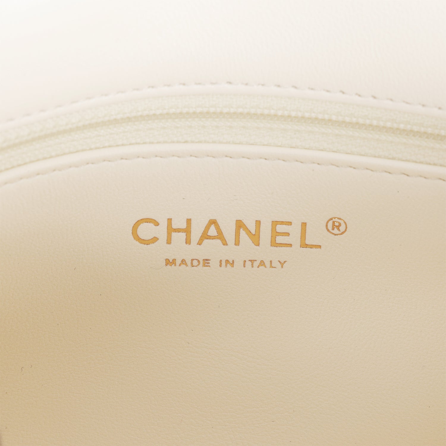 Chanel Mini Rectangular Flap Bag with Heart Chain White Lambskin Antique Gold Hardware