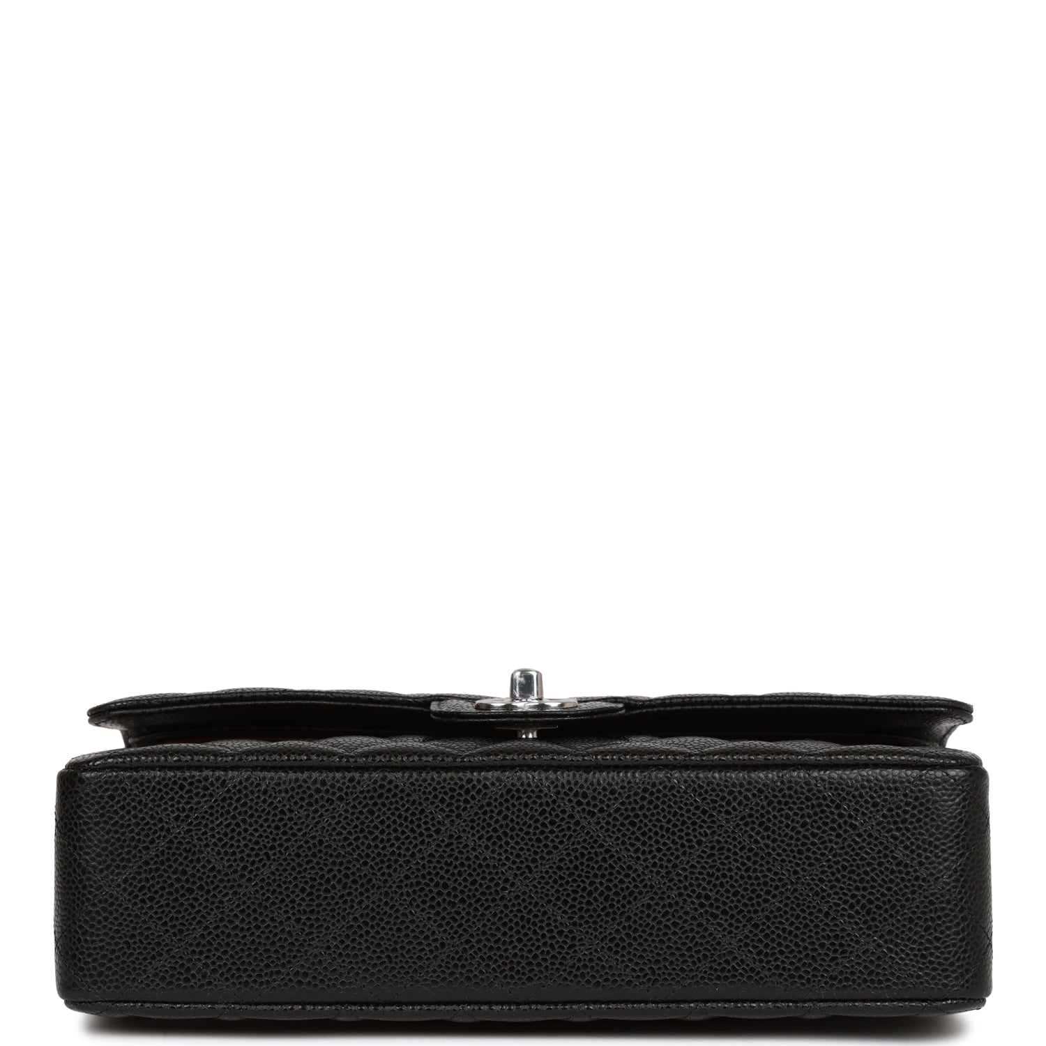 Chanel Medium Classic Double Flap Black Caviar Silver Hardware