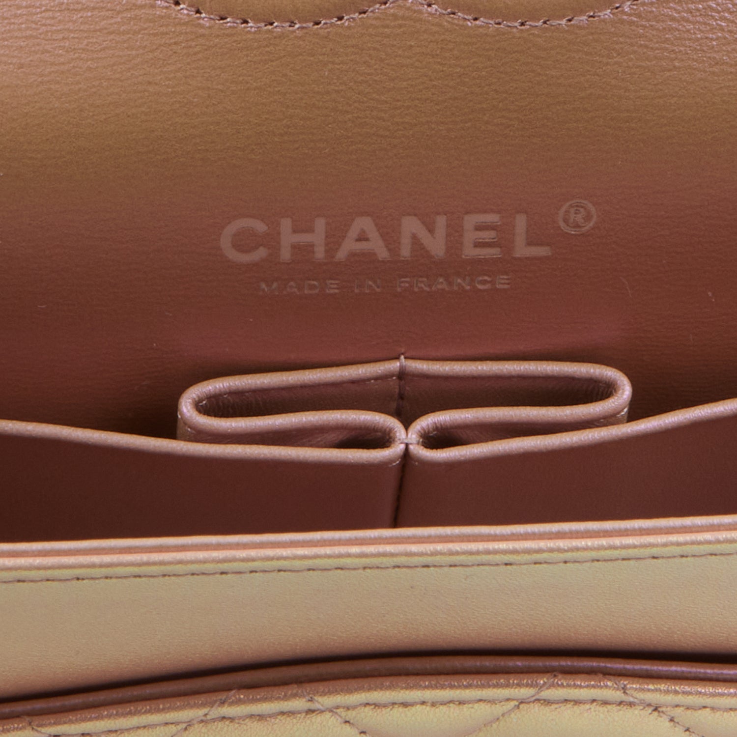 Chanel Medium Classic Double Flap Bag Pink Iridescent Lambskin Silver Hardware