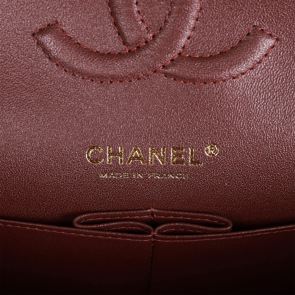 Chanel Medium Classic Double Flap Bag Black Quilted Caviar Gold Hardware