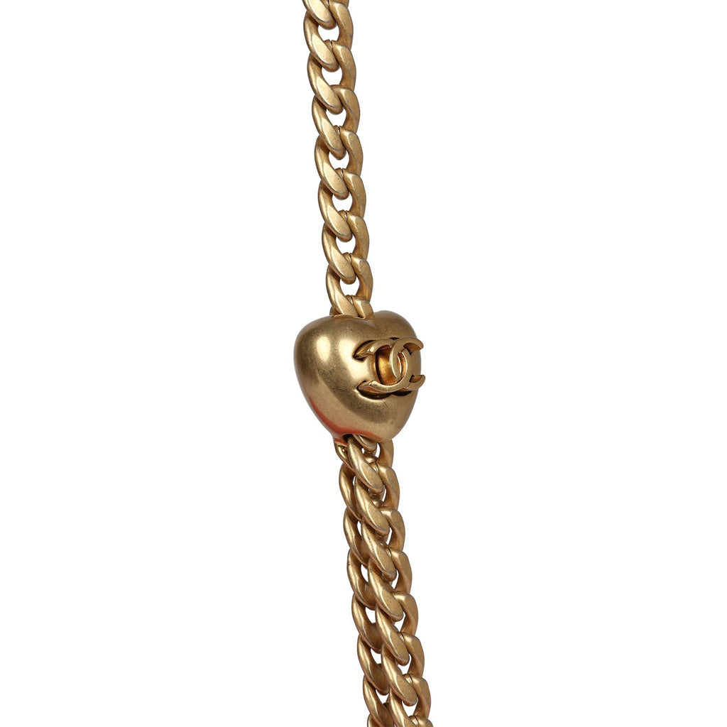 Chanel Medium Sweetheart Crush Flap Bag Pink Caviar Antique Gold Hardware