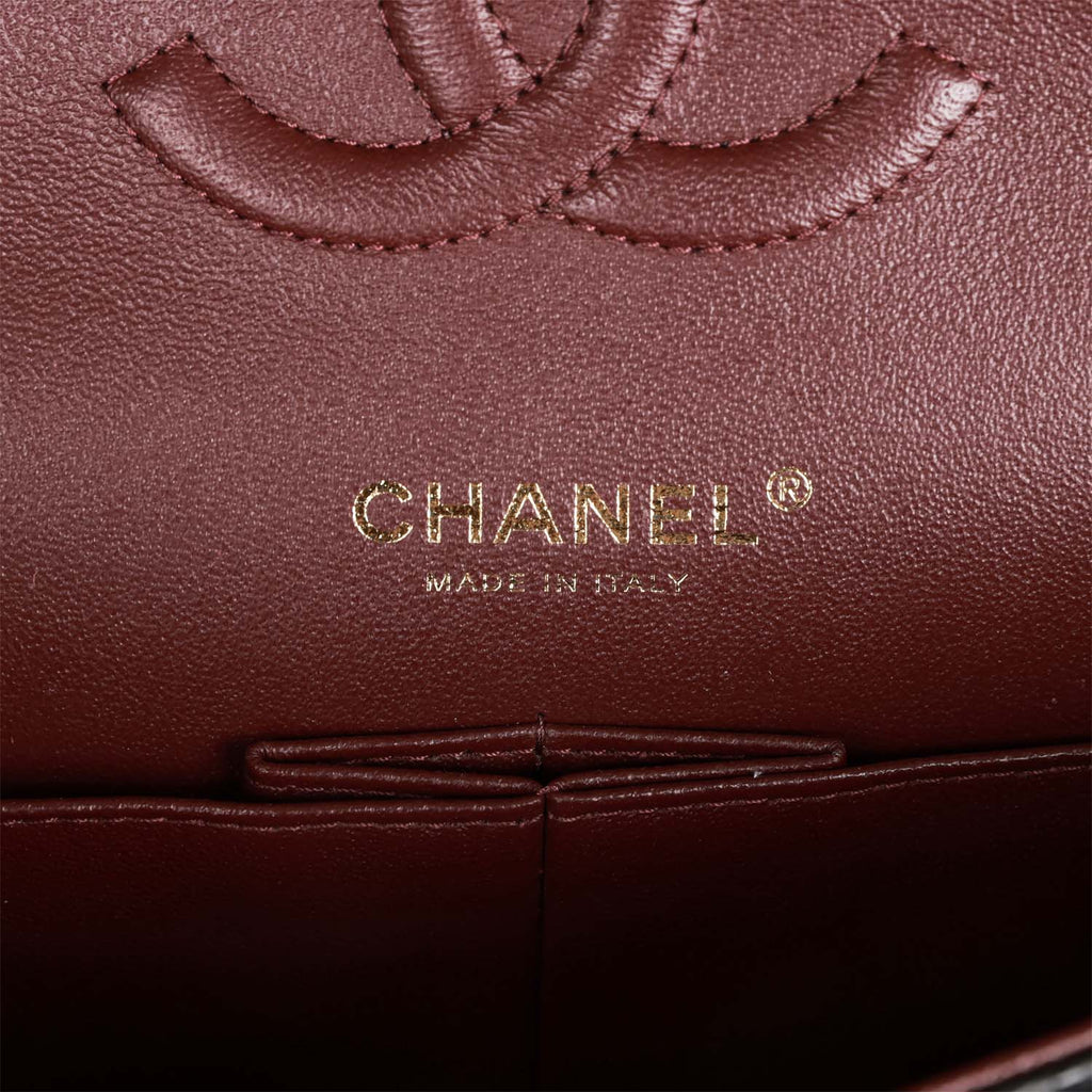 Chanel Medium Classic Double Flap Bag Black Caviar Gold Hardware