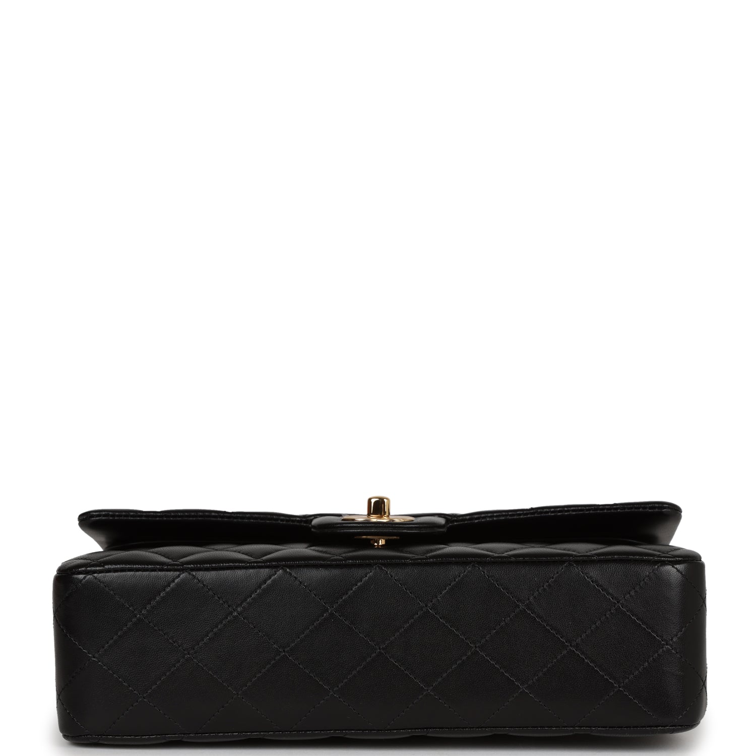 Chanel Medium Classic Double Flap Bag Black Lambskin Gold Hardware