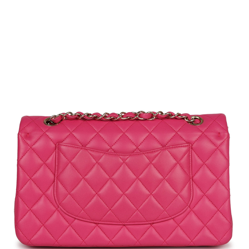 Chanel Medium Classic Double Flap Hot Pink Lambskin Gold Hardware