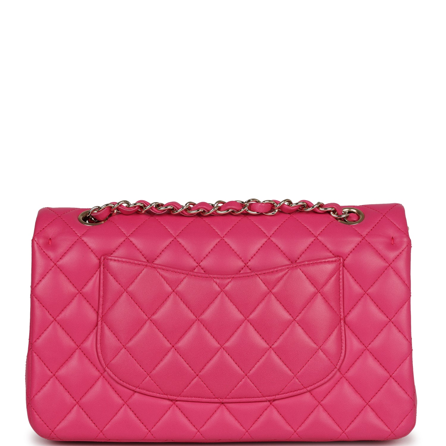 Chanel Medium Classic Double Flap Hot Pink Lambskin Gold Hardware