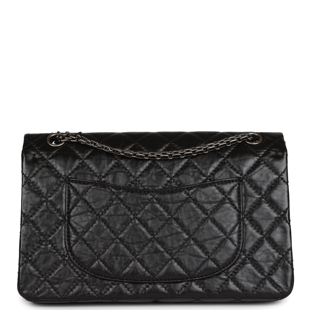 Chanel Medium Reissue 226 2.55 Flap Black Aged Calfskin Ruthenium Hardware