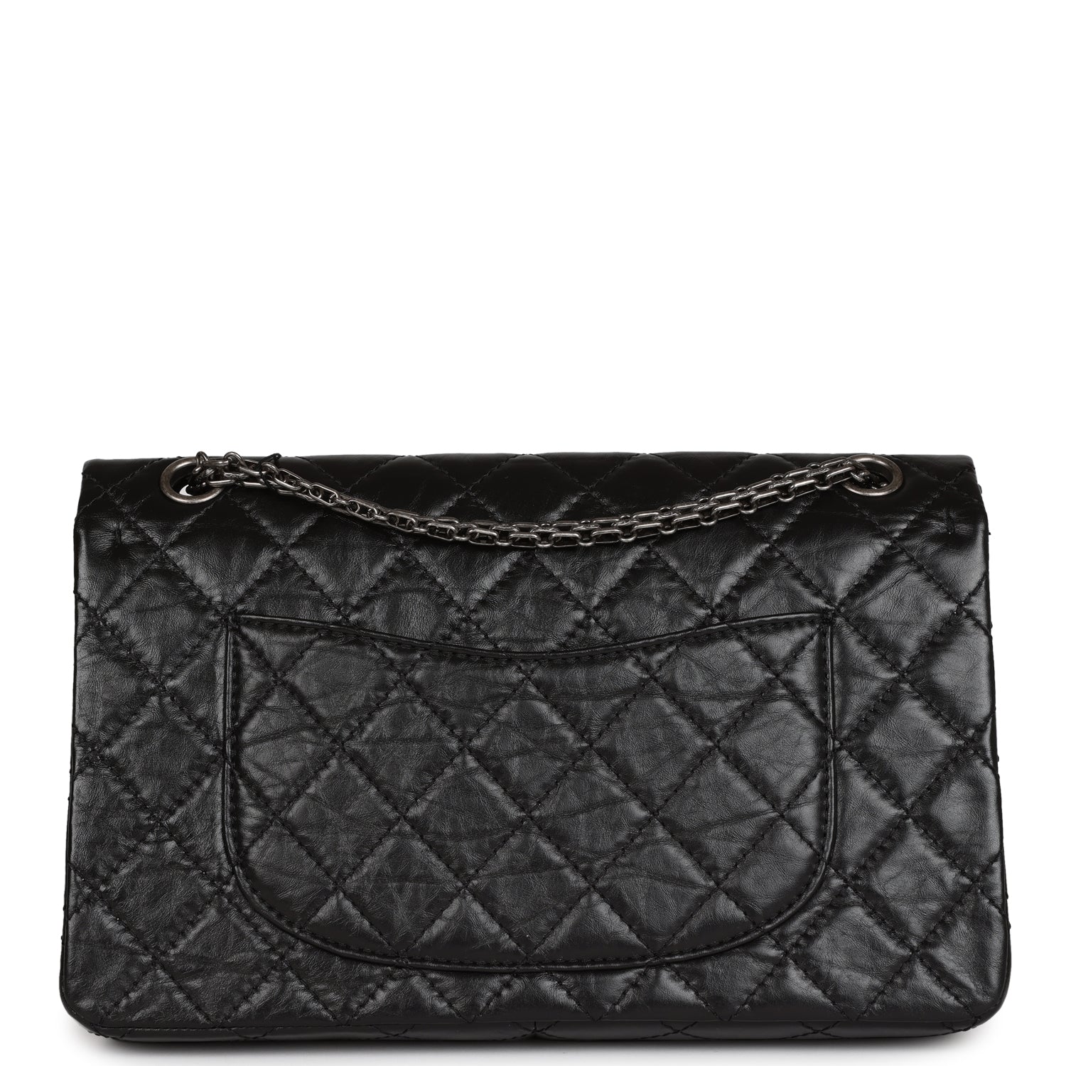 Chanel Medium Reissue 226 2.55 Flap Black Aged Calfskin Ruthenium Hardware