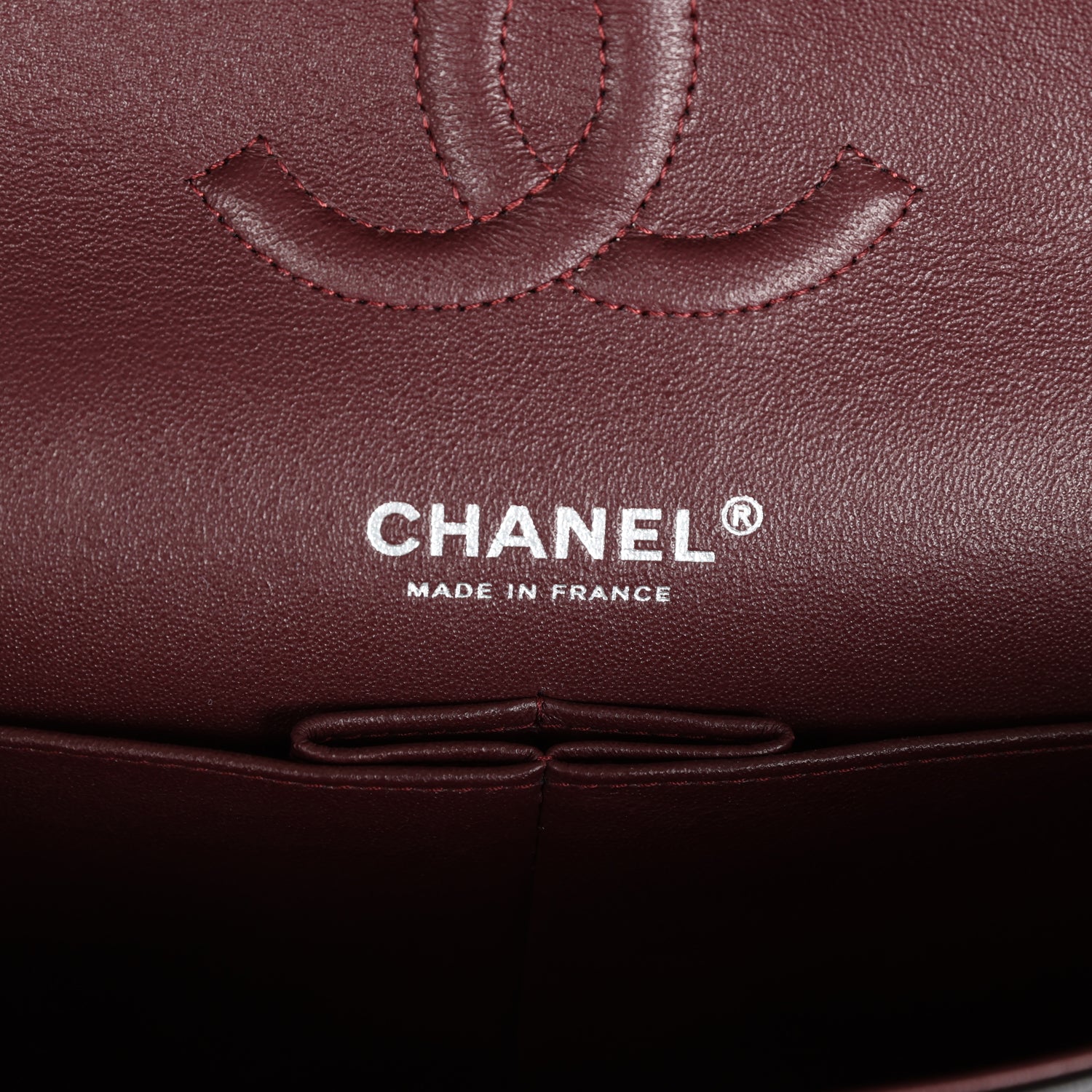 Chanel Medium Classic Double Flap Black Lambskin Silver Hardware