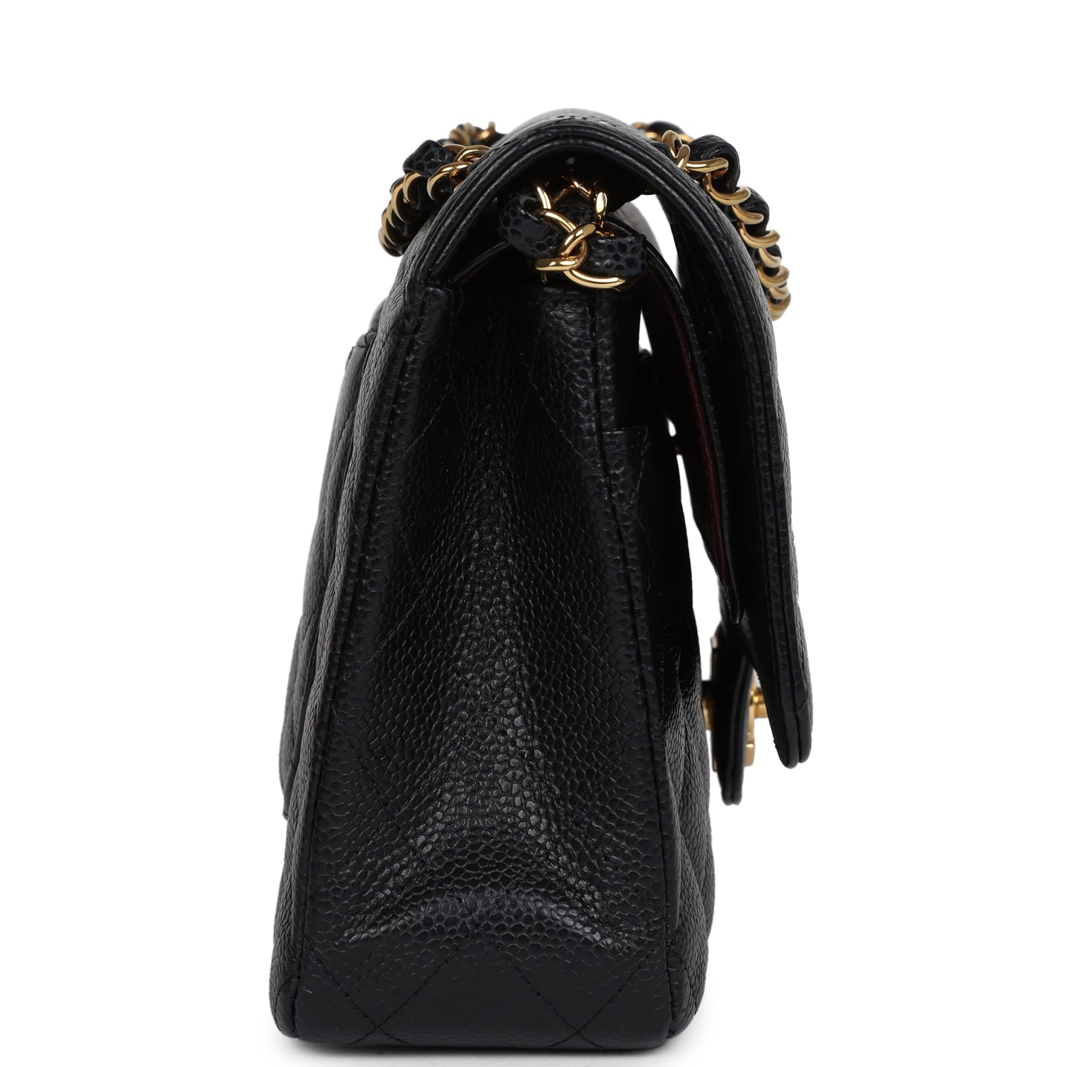 Chanel Medium Classic Double Flap Black Caviar Gold Hardware