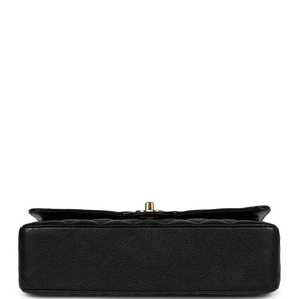 Chanel Medium Classic Double Flap Black Caviar Gold Hardware
