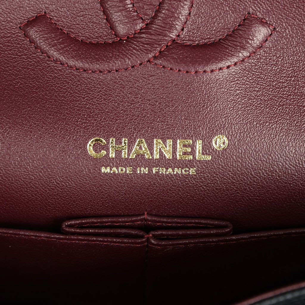 Chanel Medium Classic Double Flap Black Caviar Gold Hardware