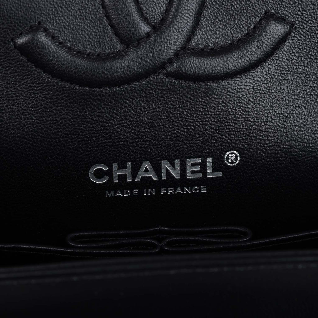 Chanel Medium Classic Double Flap Bag SO Black Lambskin Black Hardware
