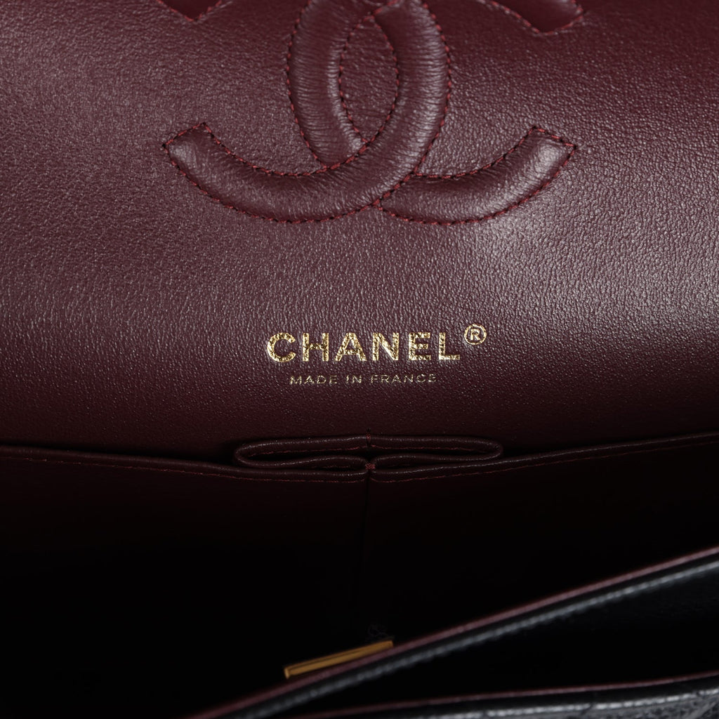 Chanel Medium Classic Double Flap Black Caviar Gold Hardware