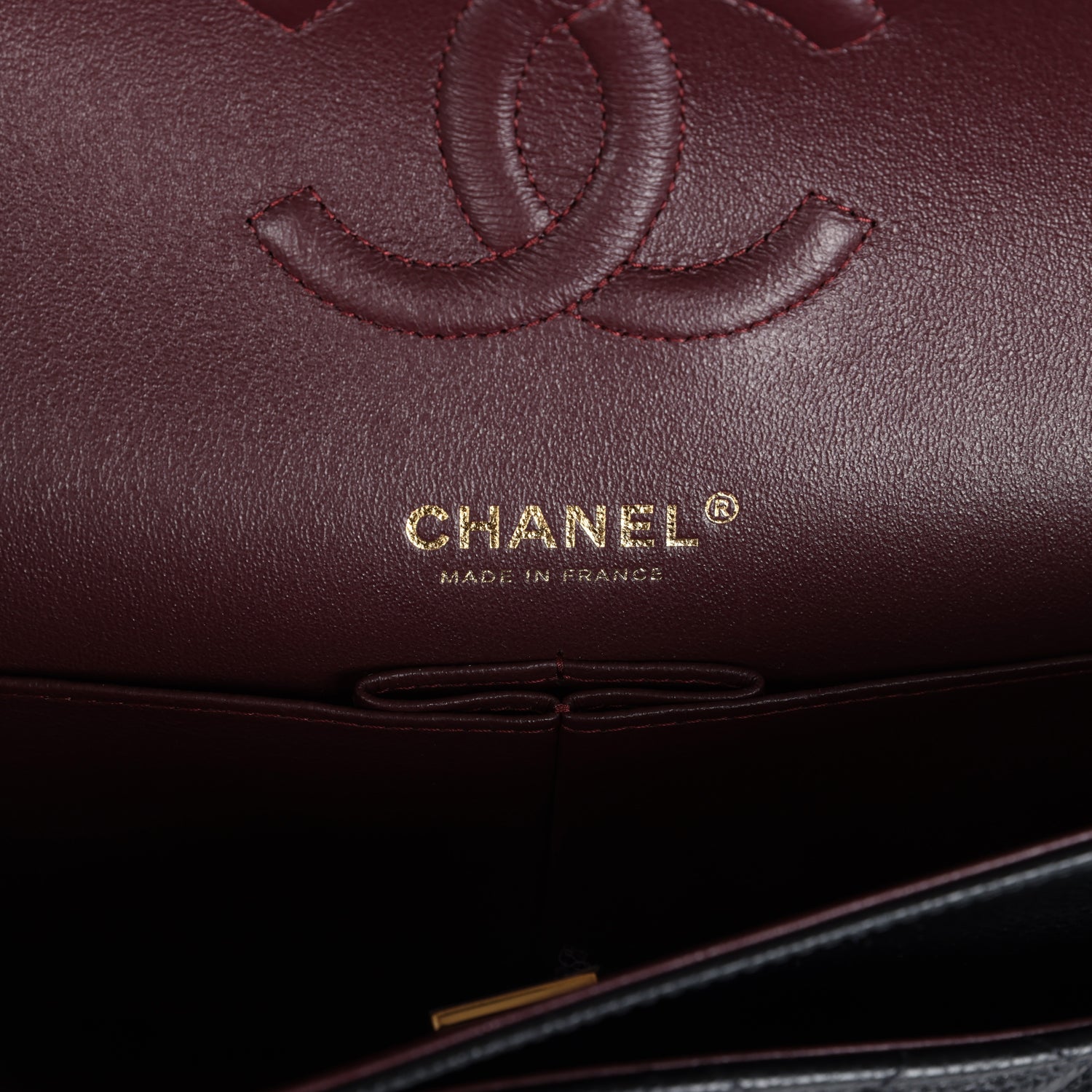 Chanel Medium Classic Double Flap Black Caviar Gold Hardware