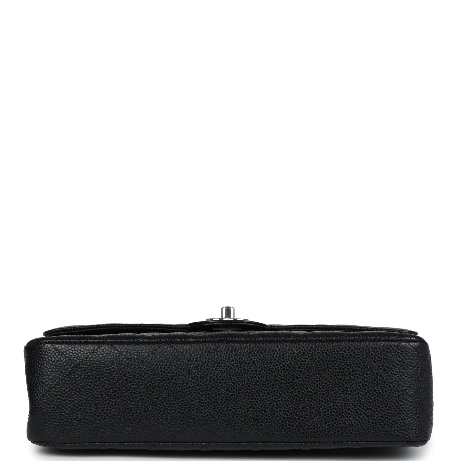 Chanel Medium Classic Double Flap Black Caviar Silver Hardware