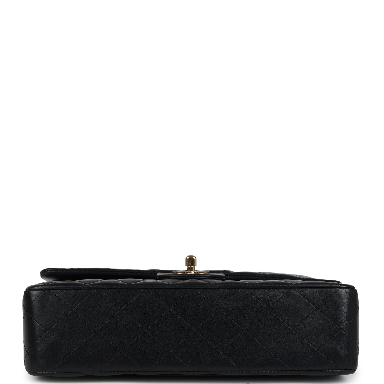 Chanel Medium Classic Double Flap Bag Black Lambskin Gold Hardware