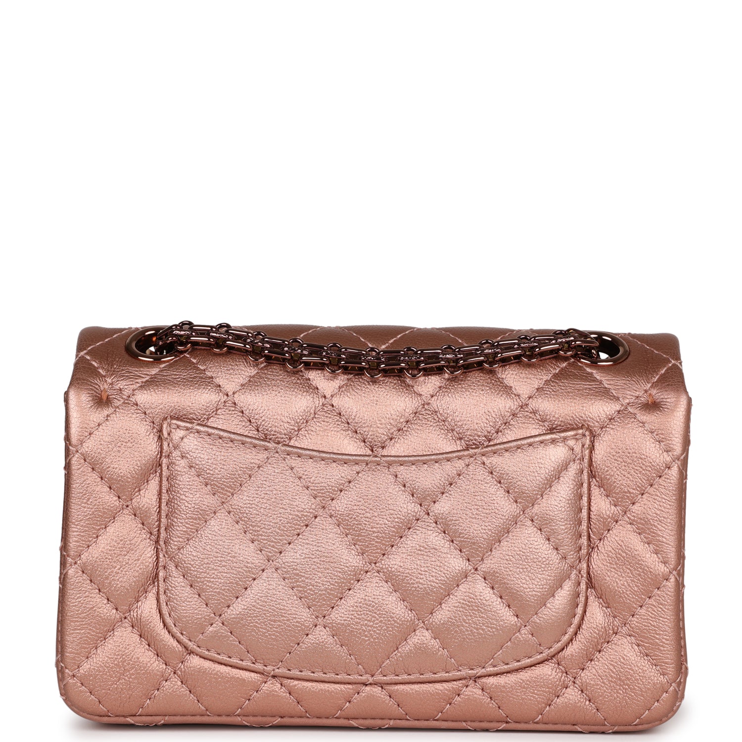 Chanel Mini Reissue 224 2.55 Flap Rose Gold Calfskin Rose Gold Hardware